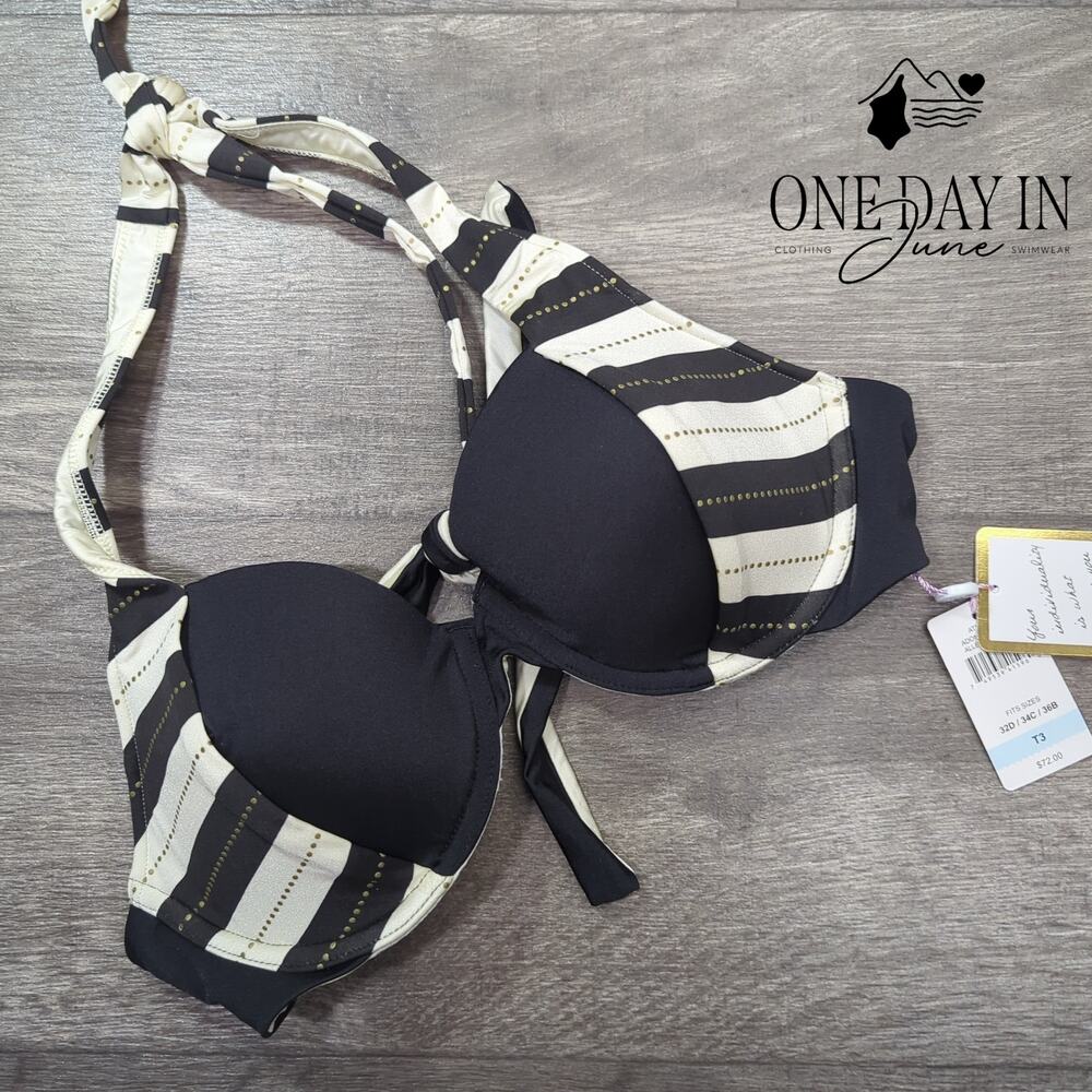 A.Che Halter Tie Back Bikini Swimsuit Size T3 (S 36B, 34C, 32D)